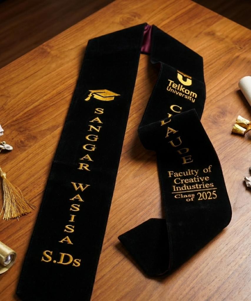 selempang sidang wisuda